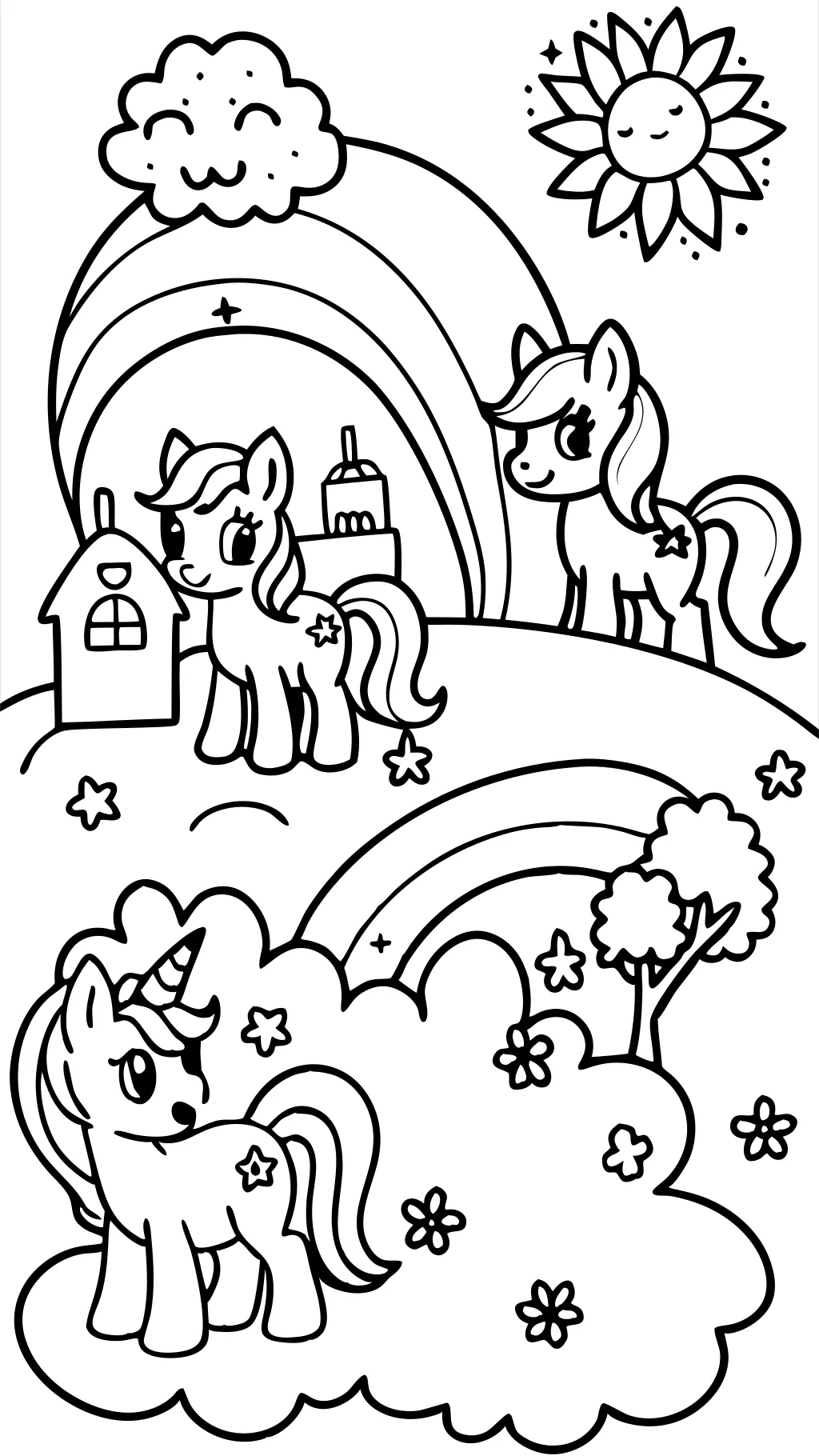 mes petits pages de coloriage sans poney